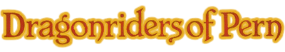 Dragonriders of Pern logo for Commodore 64